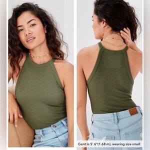 American Eagle waffle knit bodysuit